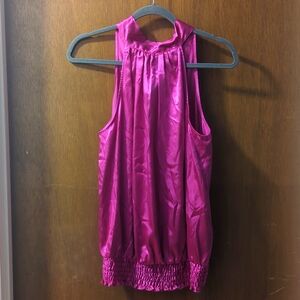 Super Cute Hot Pink Blouse - Size L